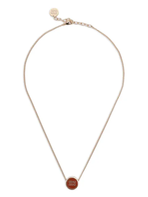 Miu Miu logo necklace