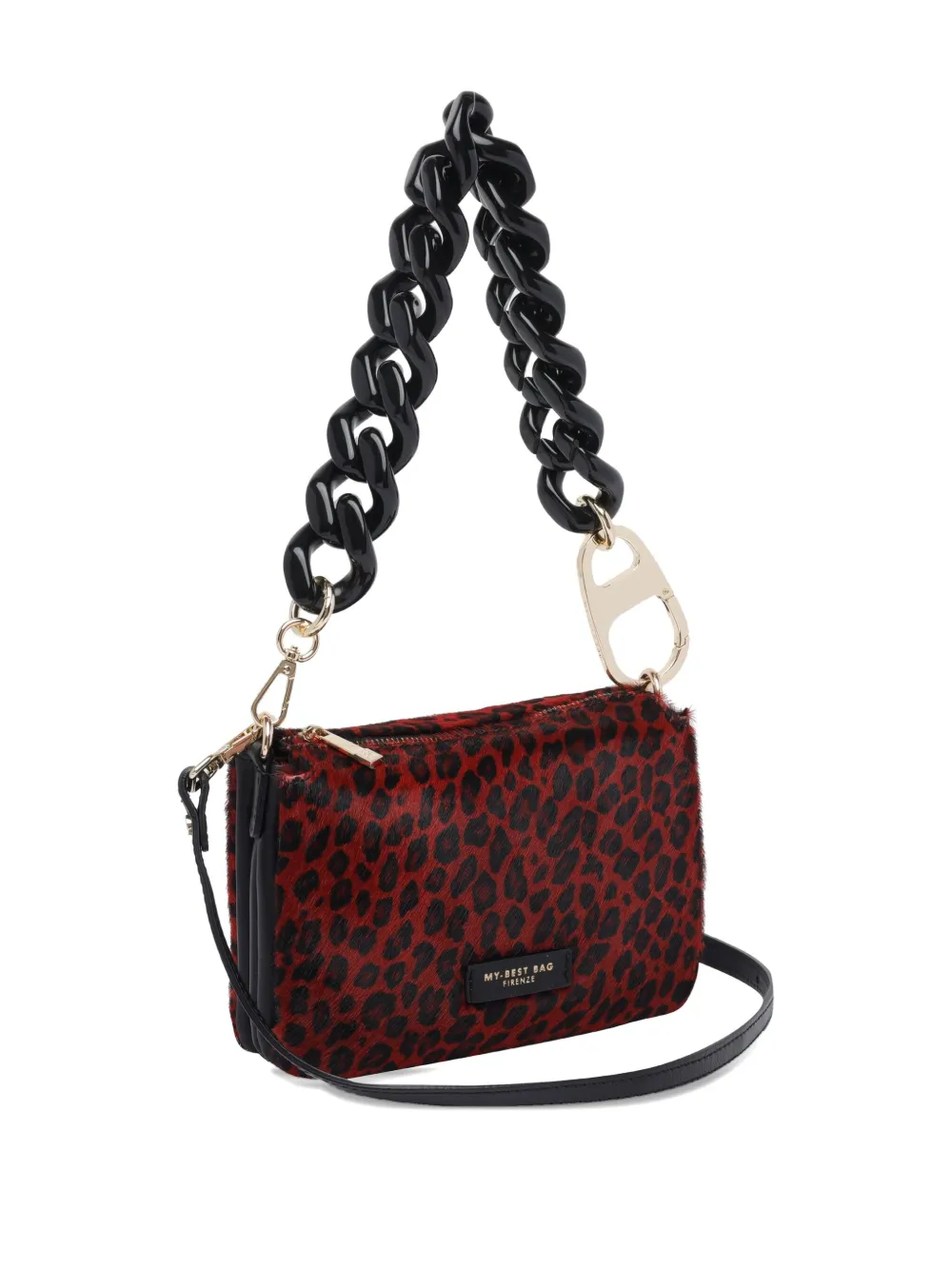 My Best Bag Animal-print Tote Bag In Red
