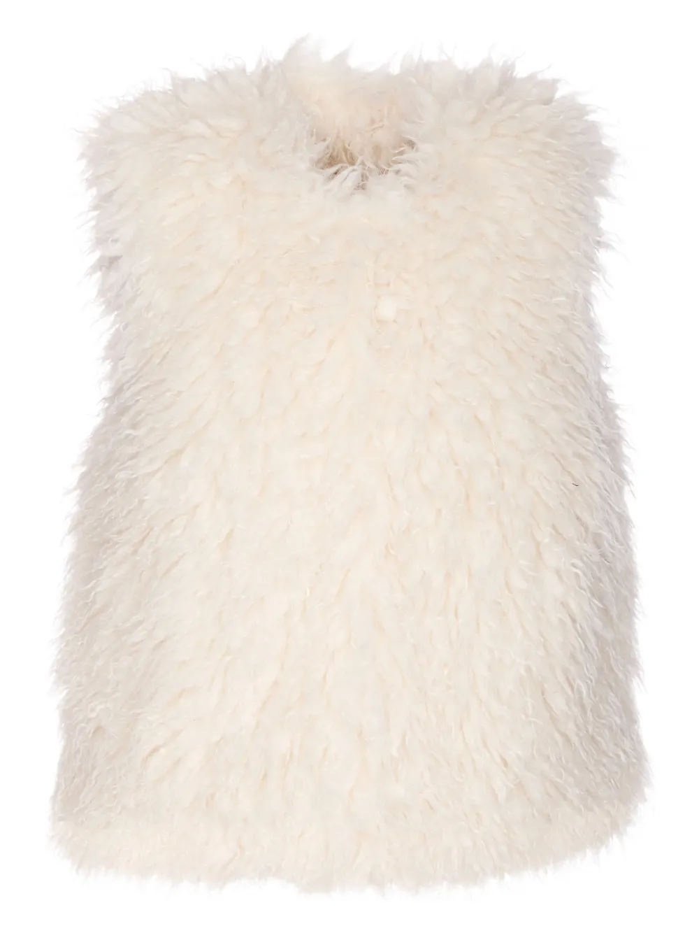 Michael Michael Kors Press-stud Gilet In White