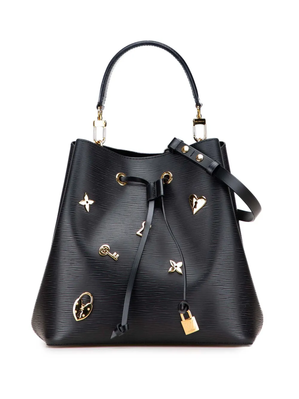 Louis Vuitton Pre-Owned 2018 エピ ラブ ロック ネオノエ サッチェルバッグ - ブラック Louis Vuitton Pre-Owned 2018 エピ ラブ ロック ネオノエ サッチェルバッグ - ブラック