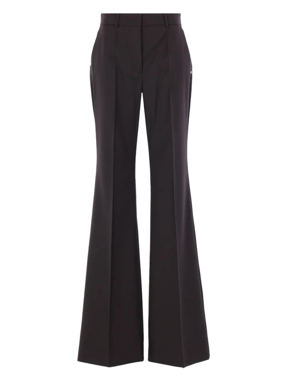 Sportmax Belt-loops Trousers In Brown
