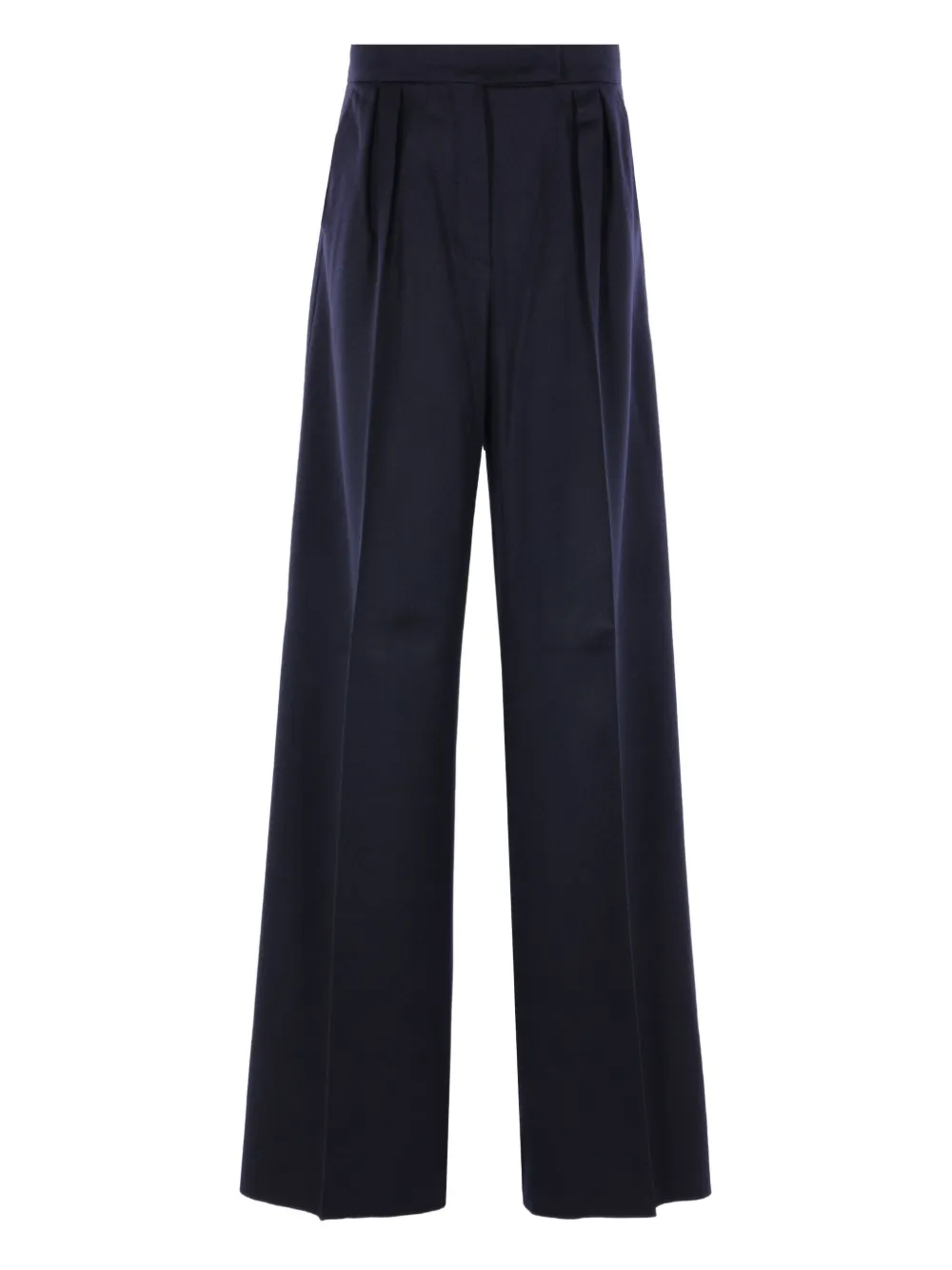 Max Mara Wool Trousers In Blue