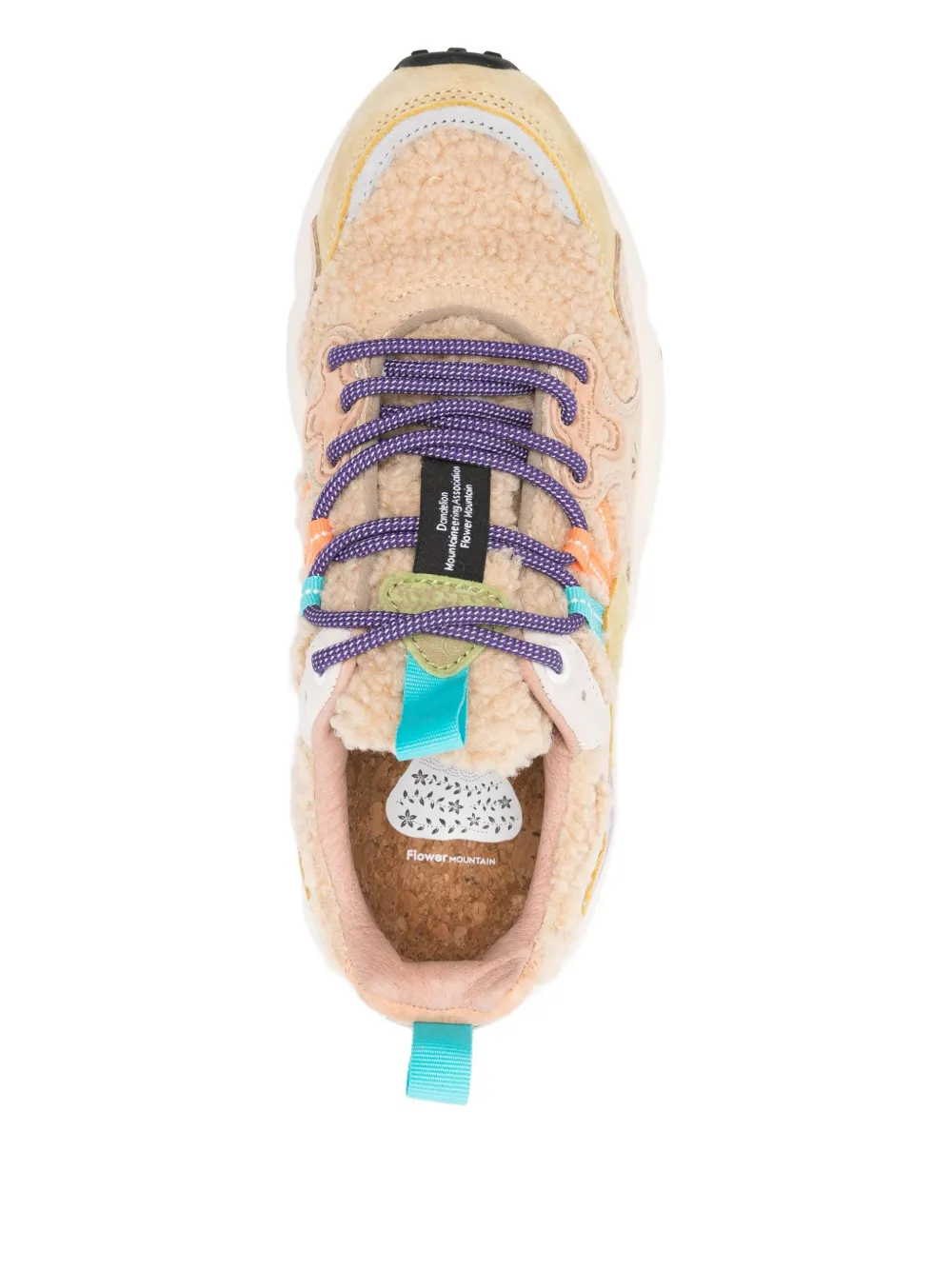 FLOWER MOUNTAIN Sneakers met vlakken Beige