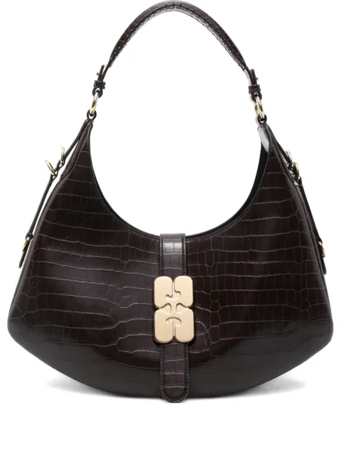 GANNI bolsa de hombro de piel