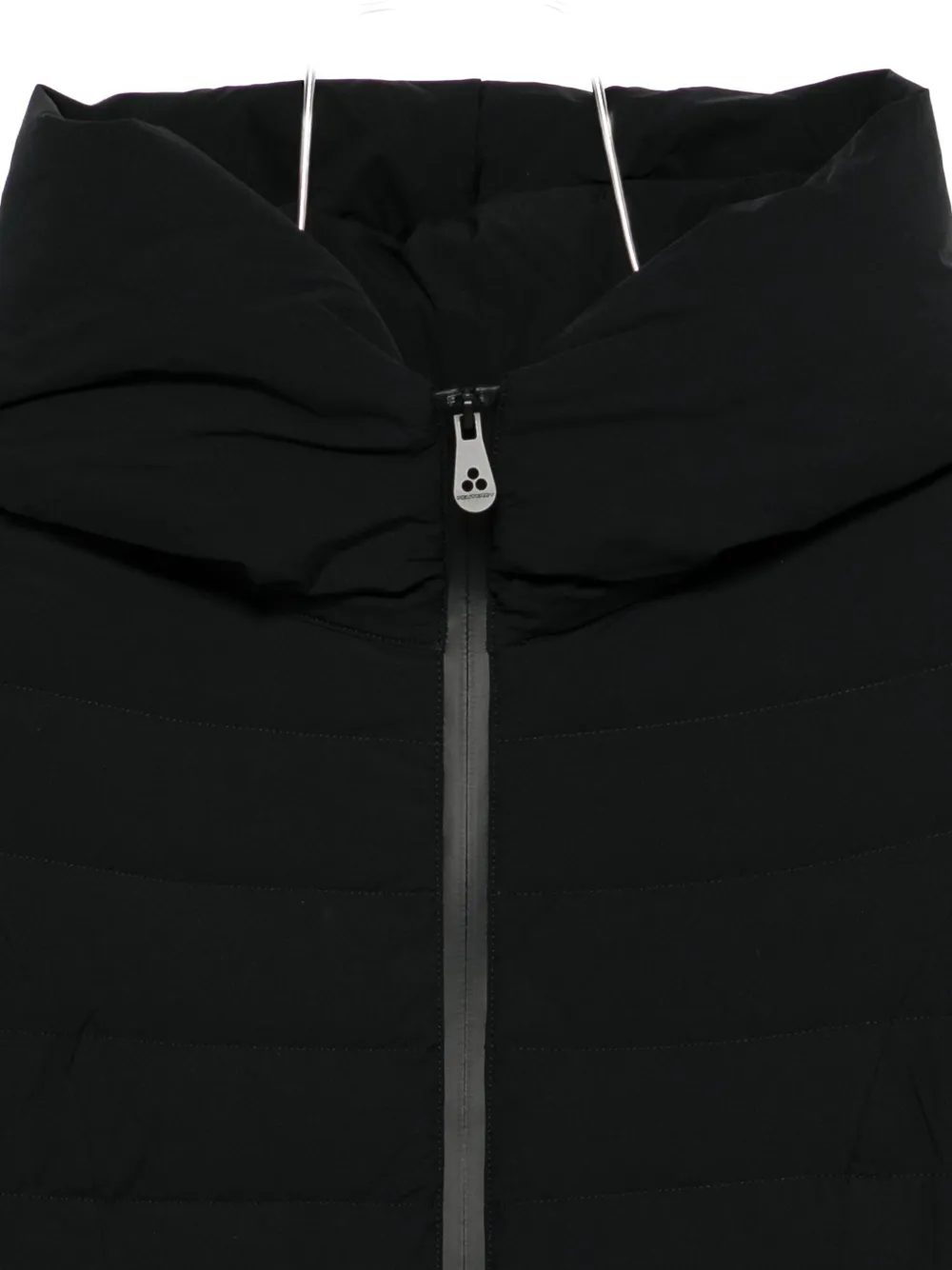 Peuterey Tailored Minimalist Black Parka With Quilted Design In Black