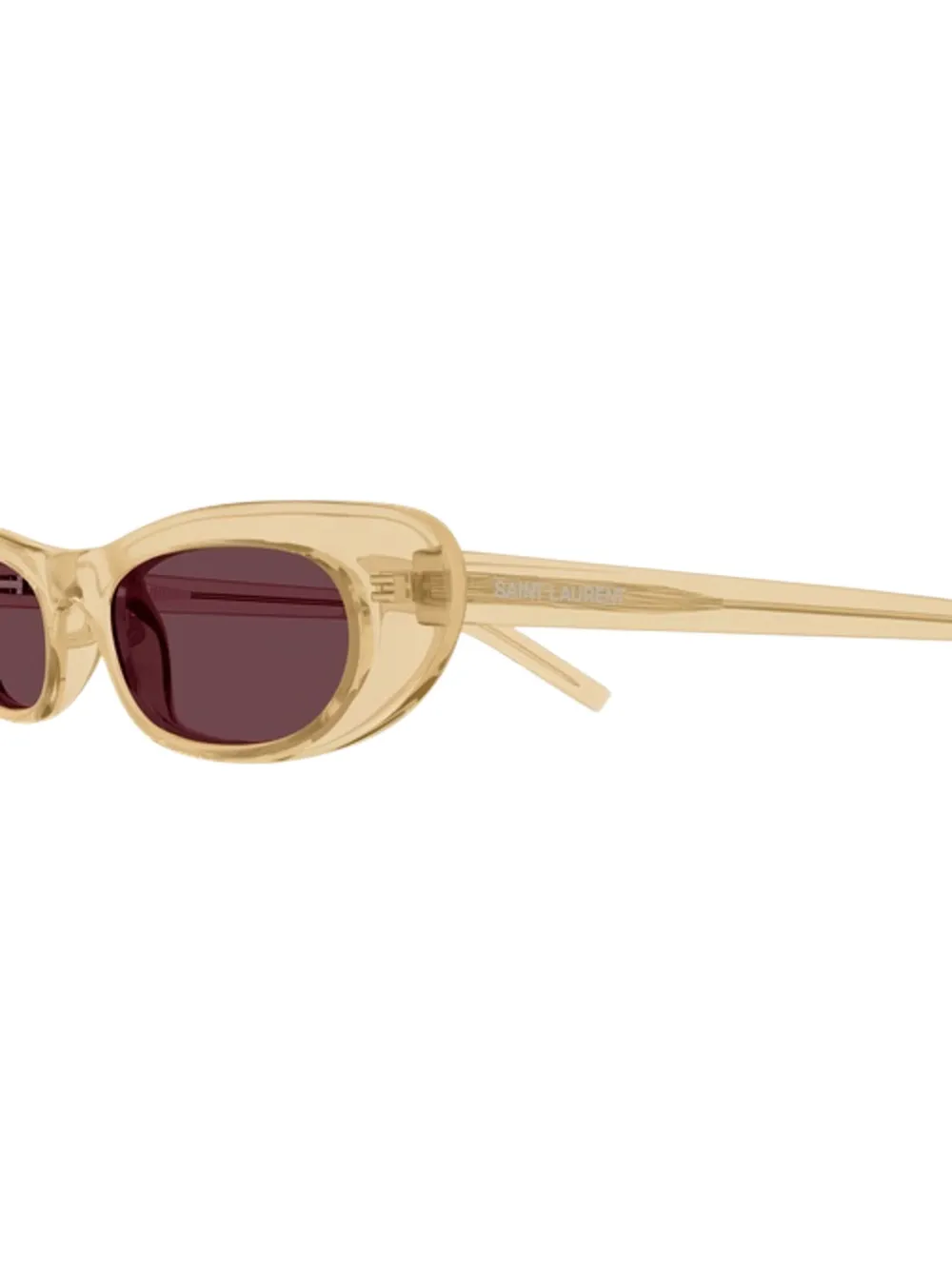 Saint Laurent Eyewear Zonnebril met cat-eye montuur Beige