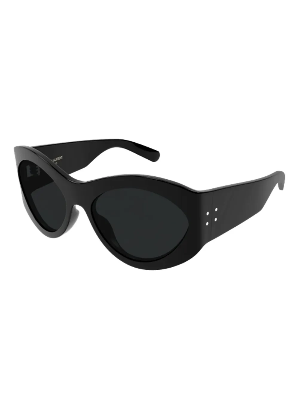 Saint Laurent Eyewear round-frame studded sunglasses - Zwart