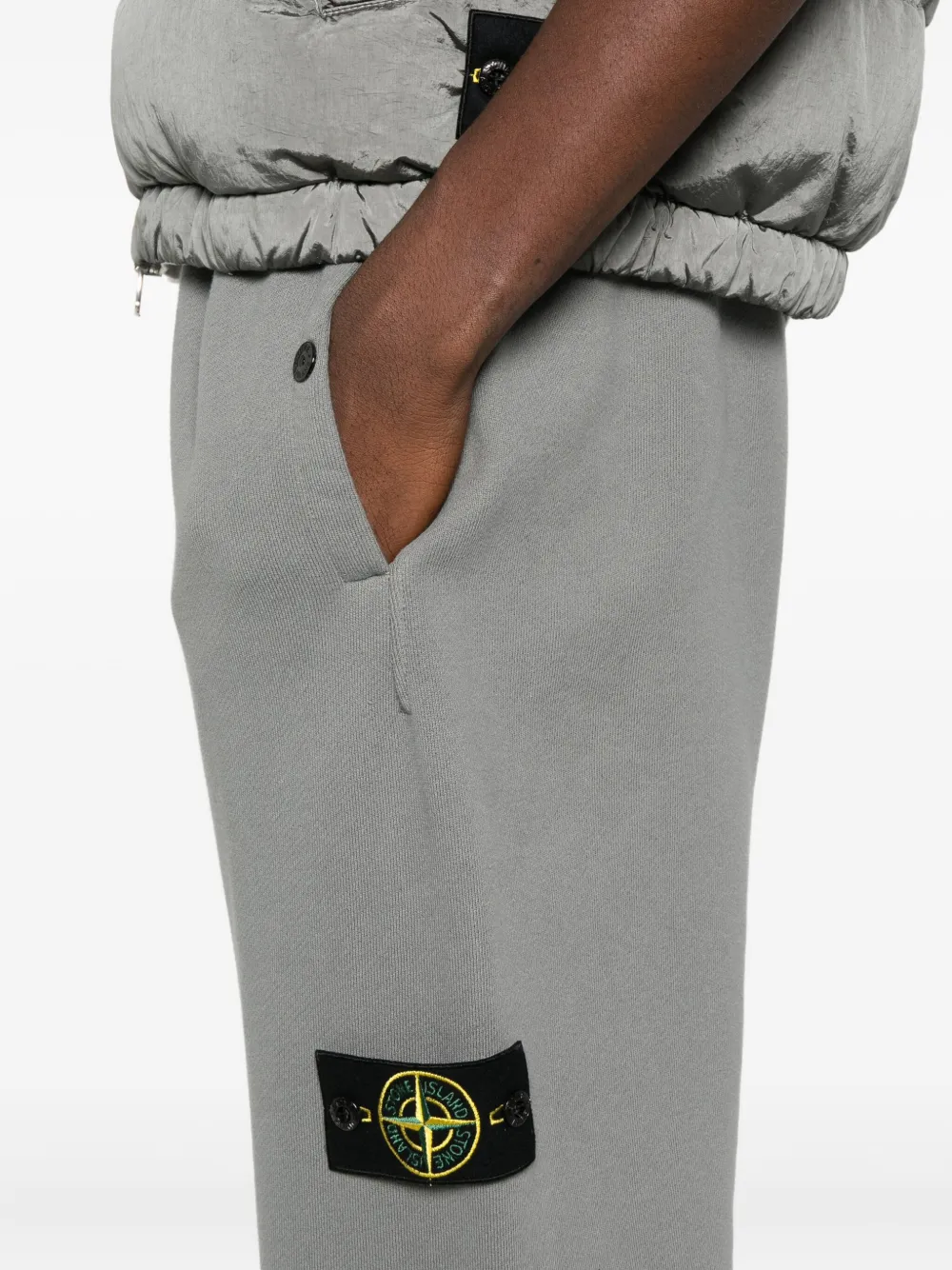 Stone Island Trainingsbroek met logopatch Grijs