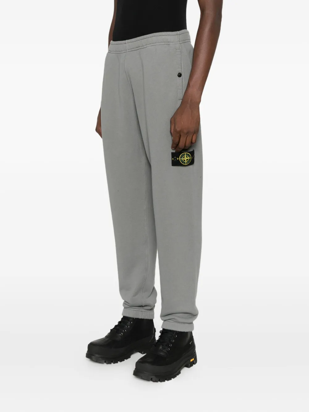 Stone Island Trainingsbroek met logopatch Grijs