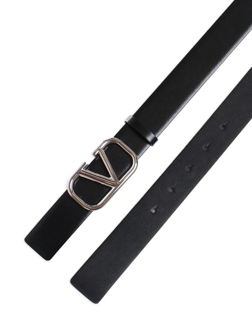 Valentino Garavani VLogo-buckle belt - Zwart