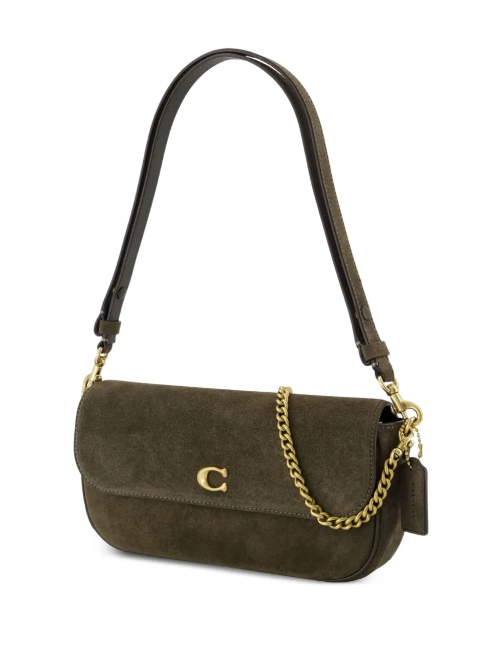 Coach Brook Chain Shoulder Bag In Green