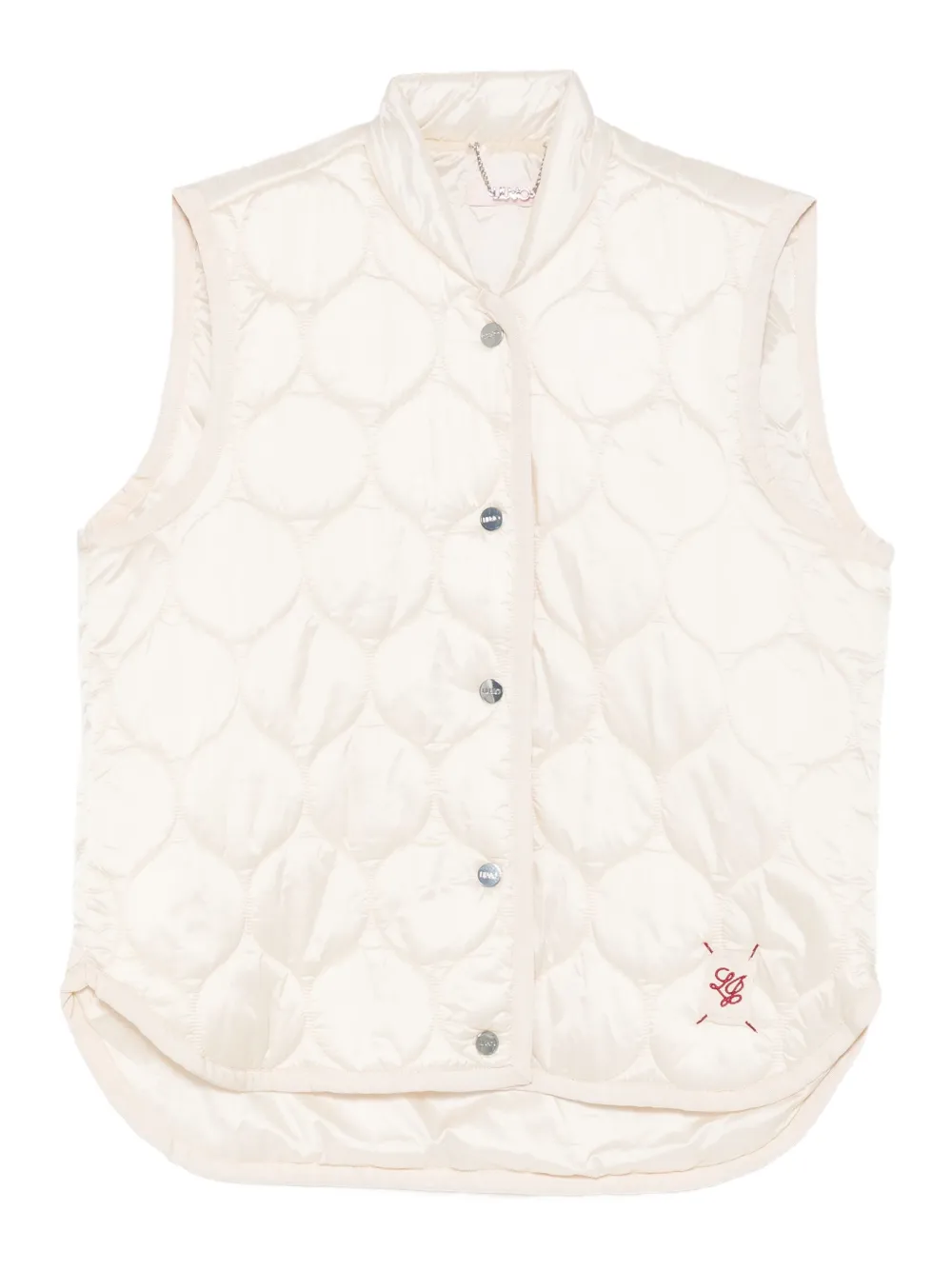 LIU JO quilted sleeveless gilet - White