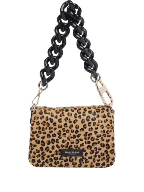 MY BEST BAG leopard-print tote bag