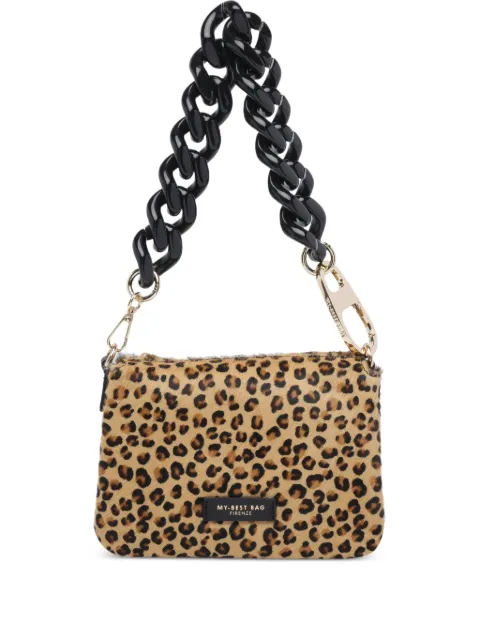 MY BEST BAG tote con estampado de leopardo