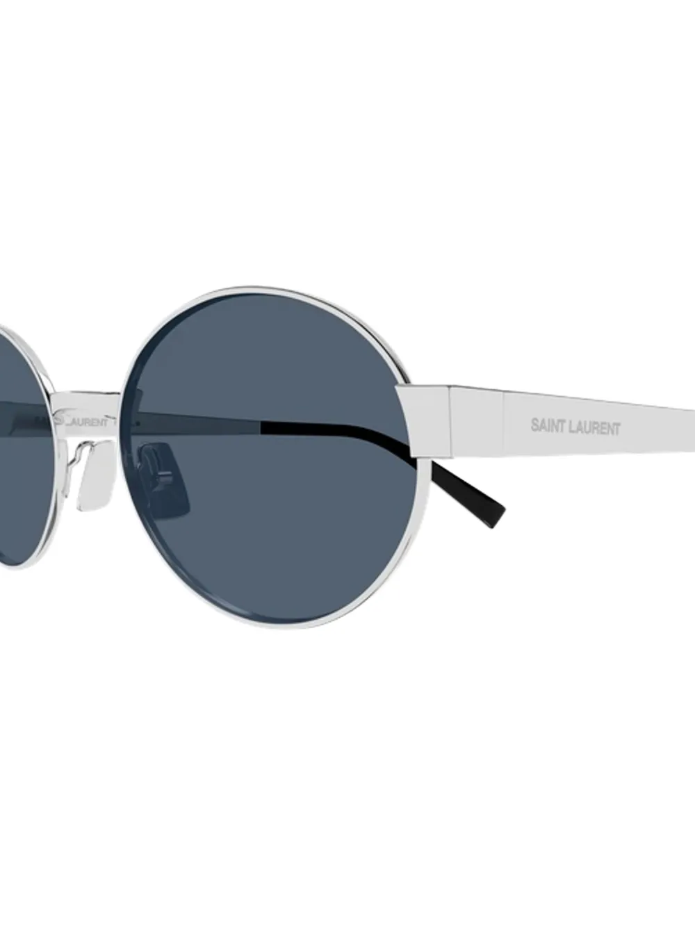 Saint Laurent Eyewear Zonnebril met rond montuur Zilver