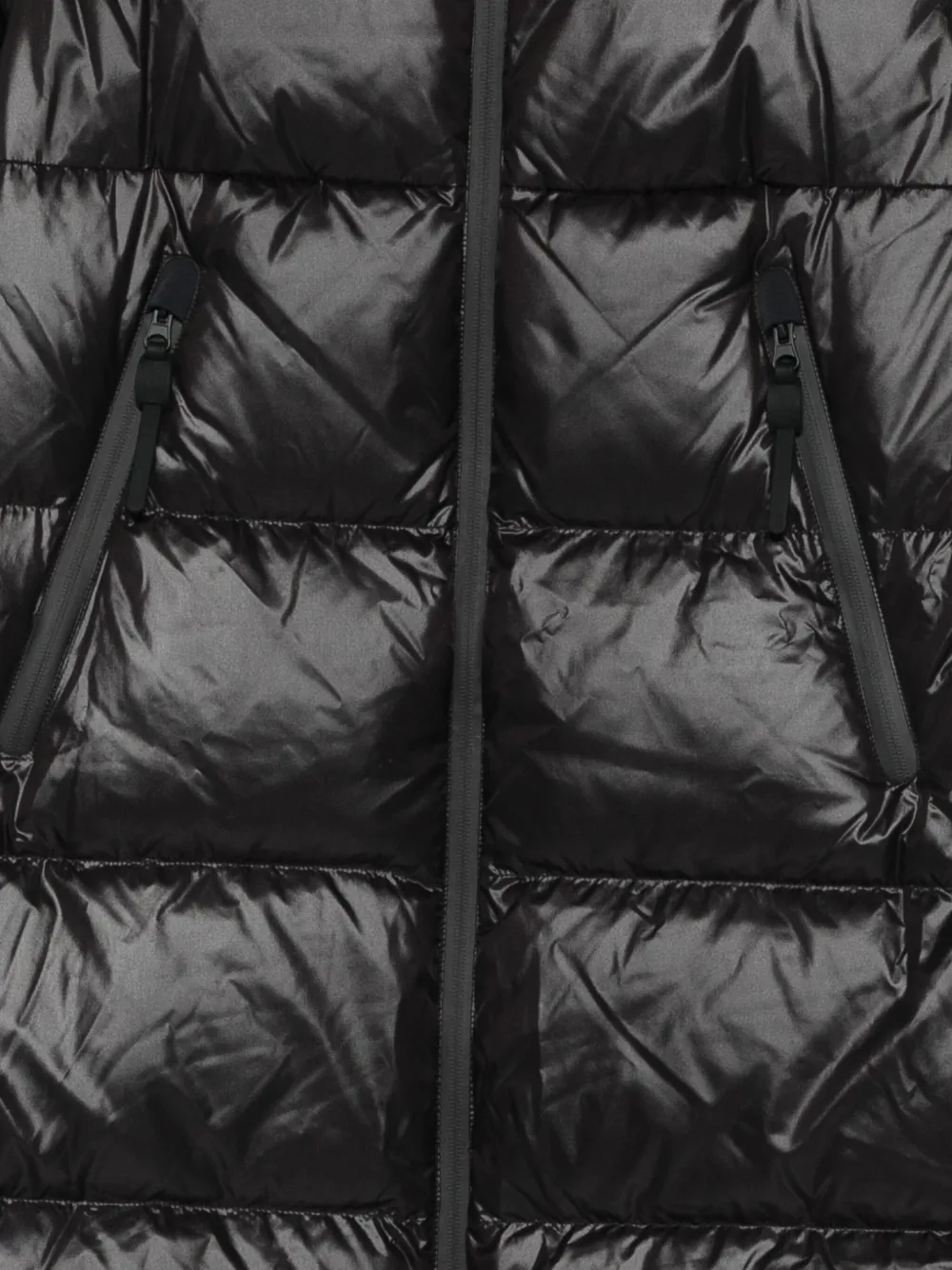 Peuterey Hooded Quilted Coat In Black