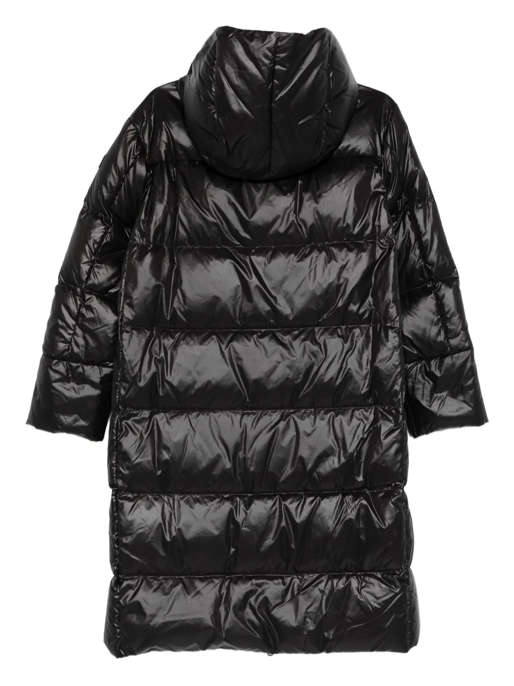 Peuterey Hooded Quilted Coat In Black