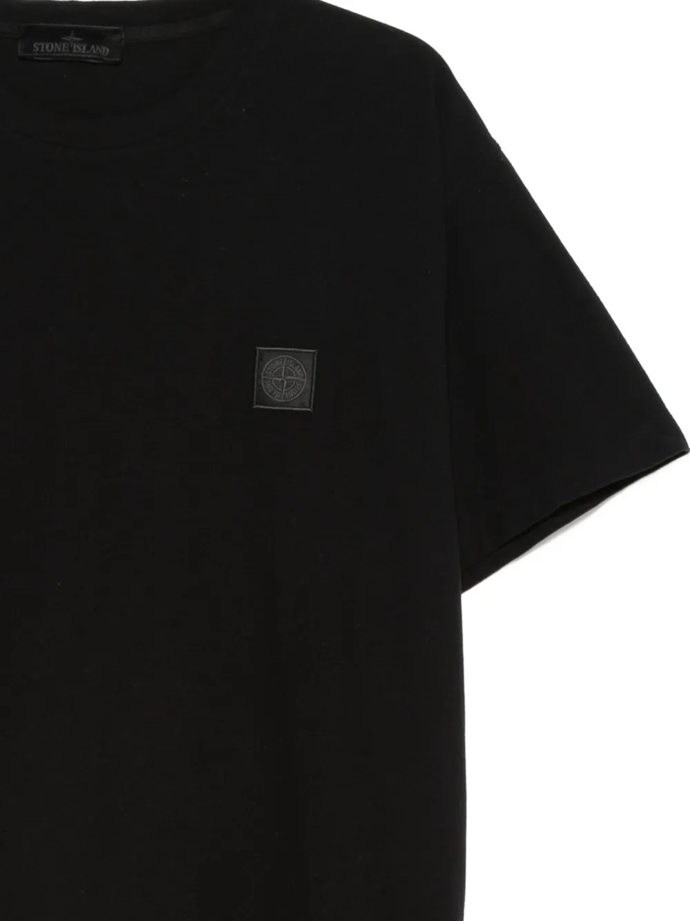Stone Island T-shirt met print Zwart