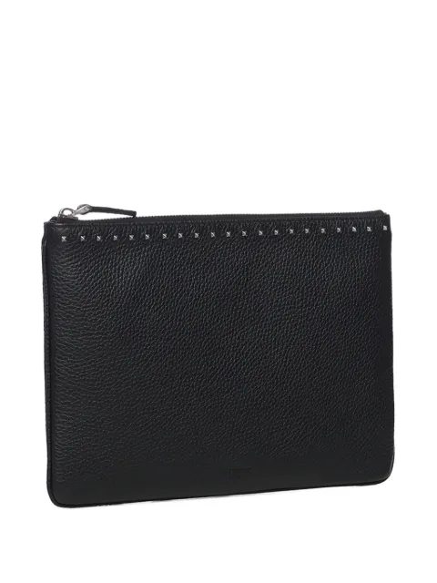 Valentino Garavani studded zip clutch bag