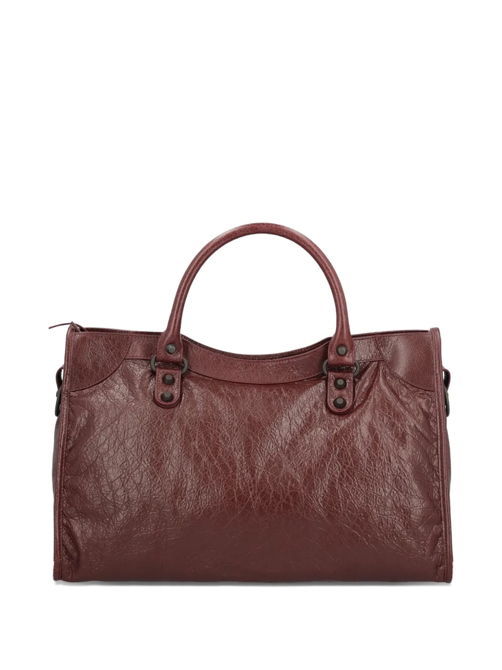 Balenciaga medium Le City leather tote bag - Rood