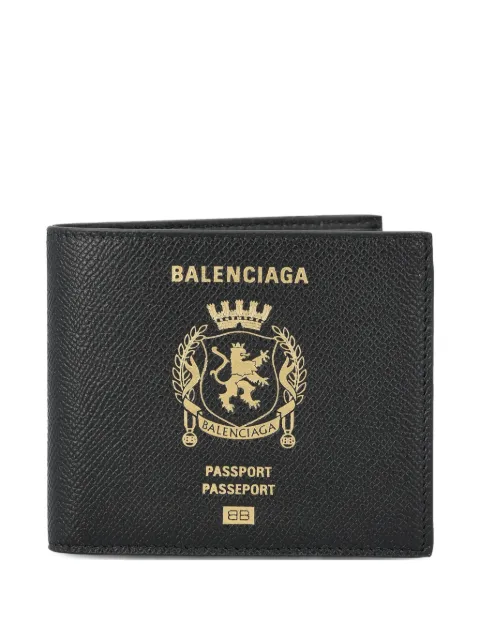 Balenciaga passport-square graphic wallet
