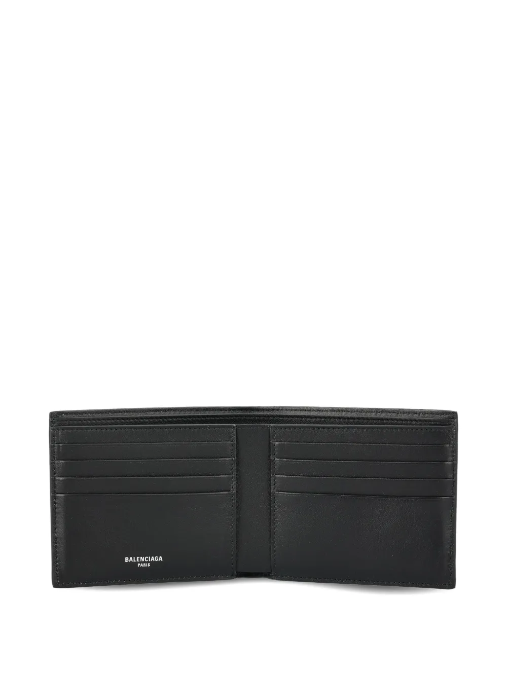 Balenciaga Passport-square Graphic Wallet In Black