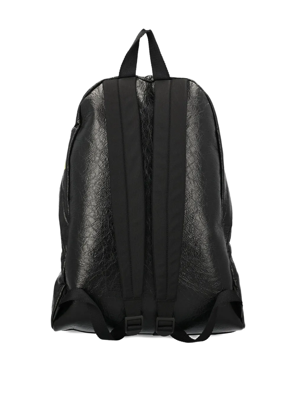 Balenciaga Men Explorer Backpack With Printed Stickers In Black