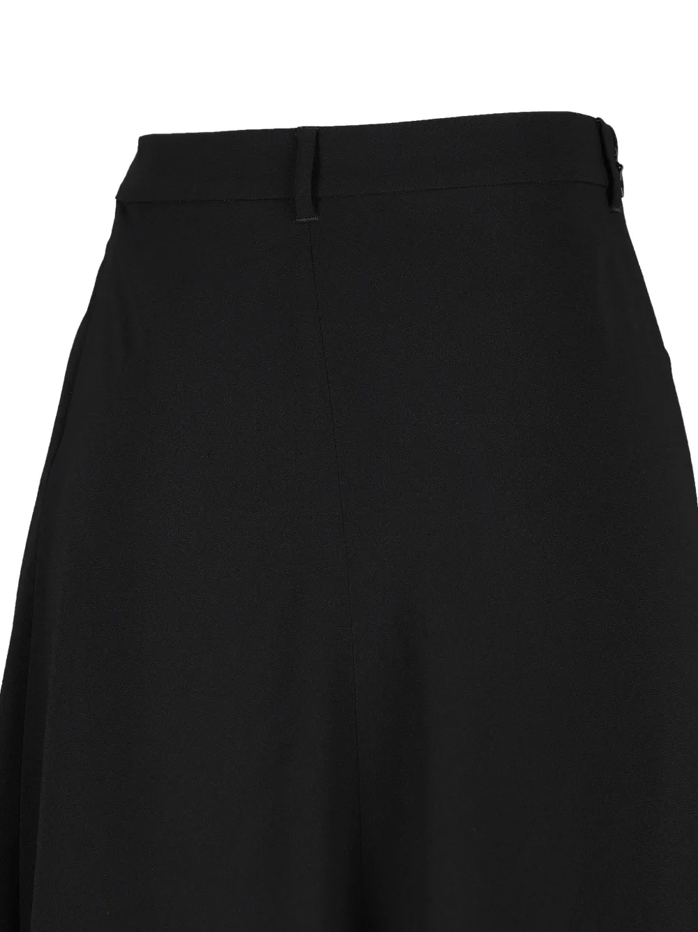 Balenciaga Draped Tailored Midi Skirt In Black