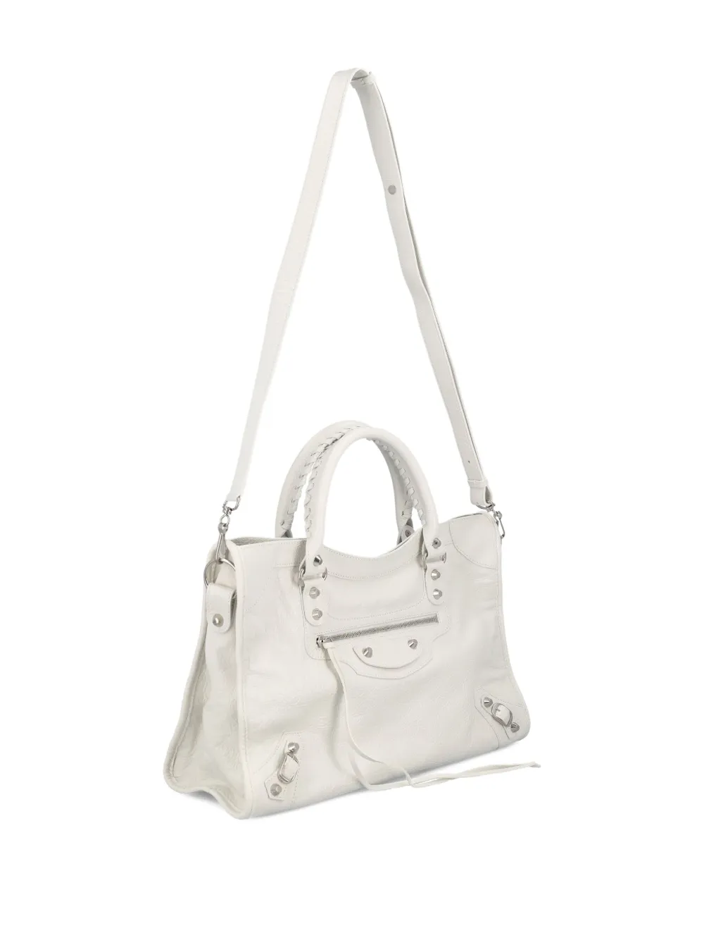 Balenciaga Medium Le City lamsleren shopper Wit