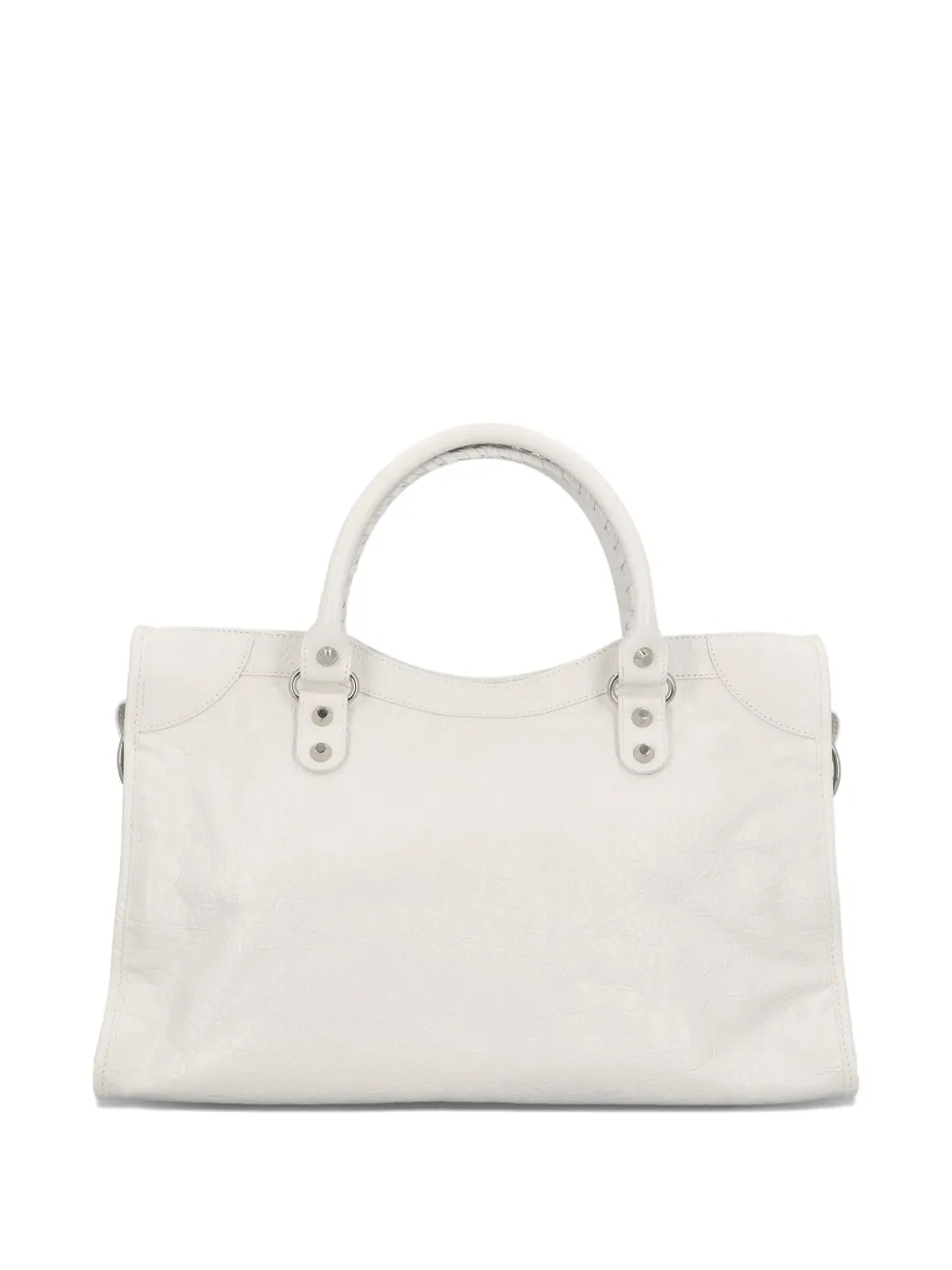 Balenciaga medium Le City lambskin tote bag - Wit