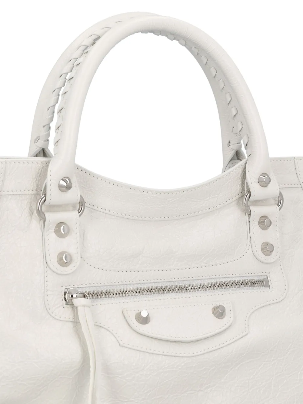 Balenciaga Medium Le City lamsleren shopper Wit