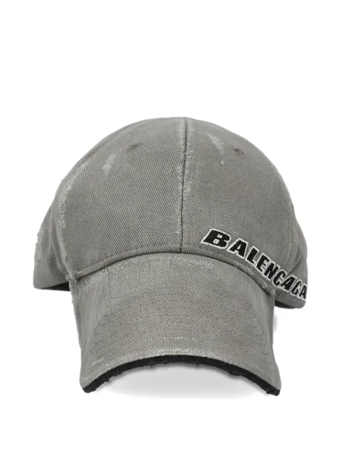 Balenciaga gorra con efecto envejecido