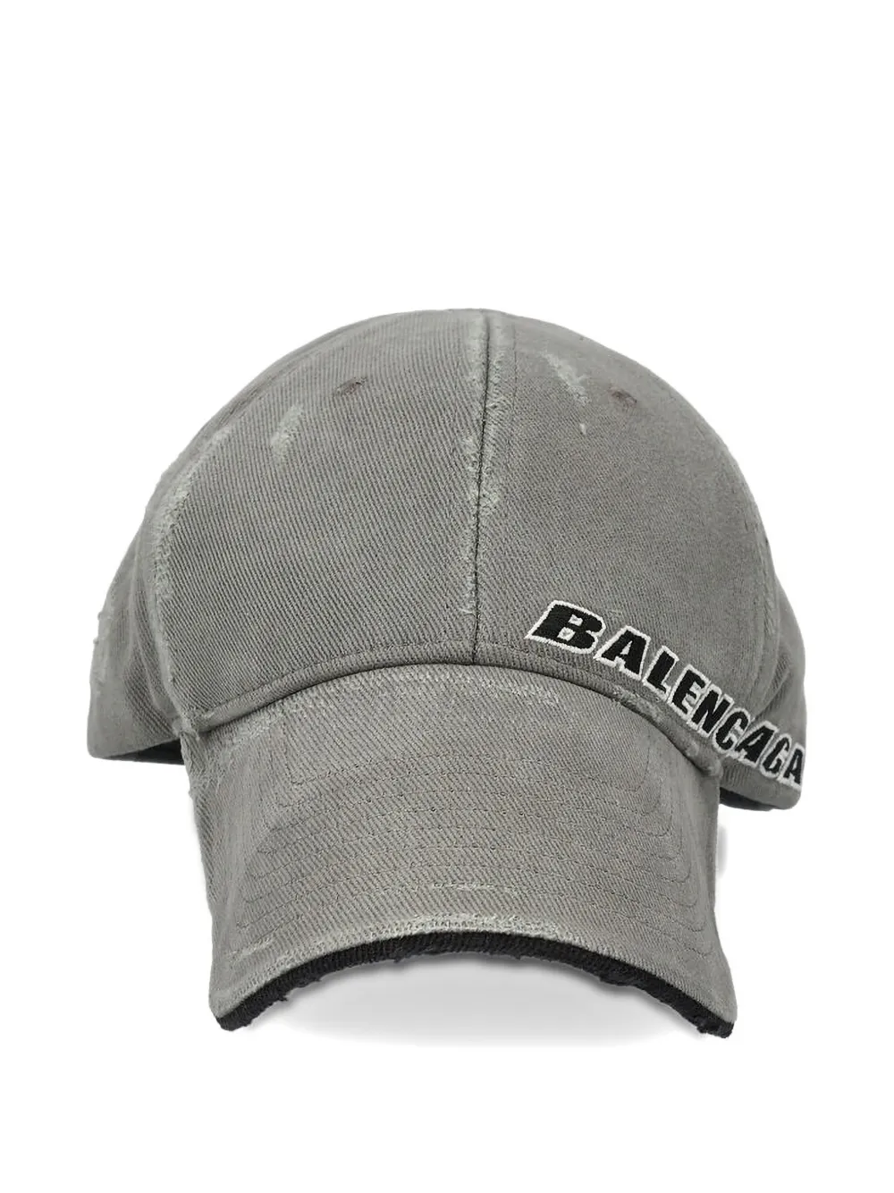 Balenciaga Tilted Typo Cap | Grey | FARFETCH