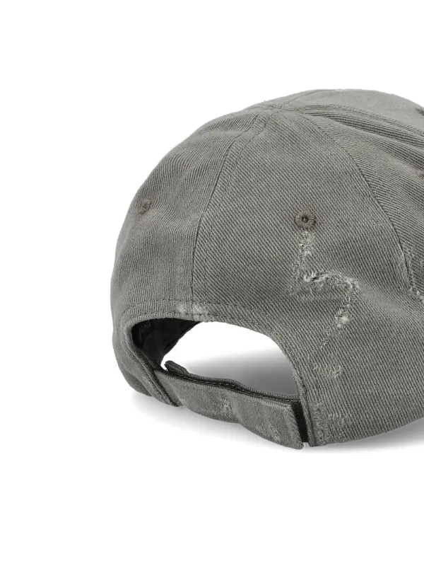 Balenciaga Distressed Cap | Grey | FARFETCH RO