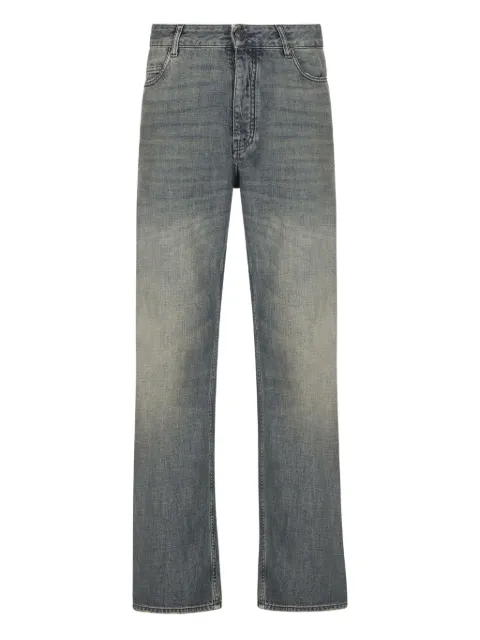 Balenciaga logo-patch cotton jeans