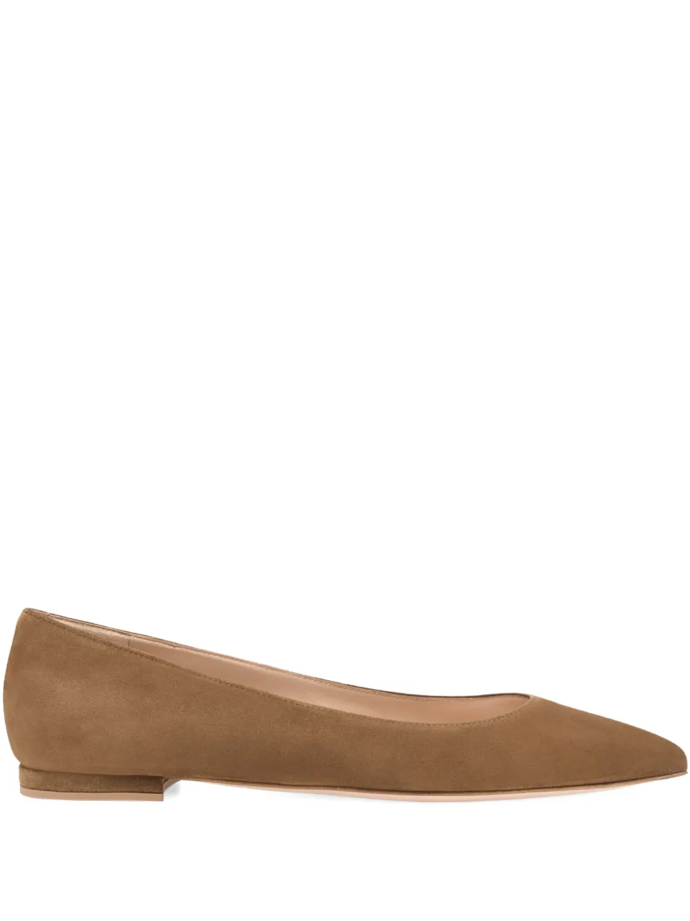 Gianvito Rossi Gianvito pointed-toe ballet flats | Brown | Image 1