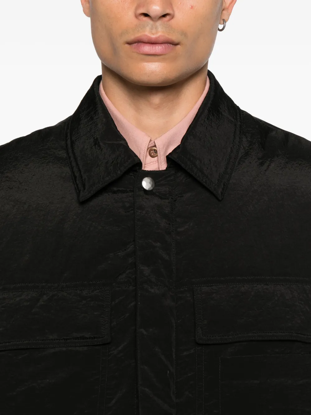 Peacemaker Oamc Gewatteerd shirtjack Zwart