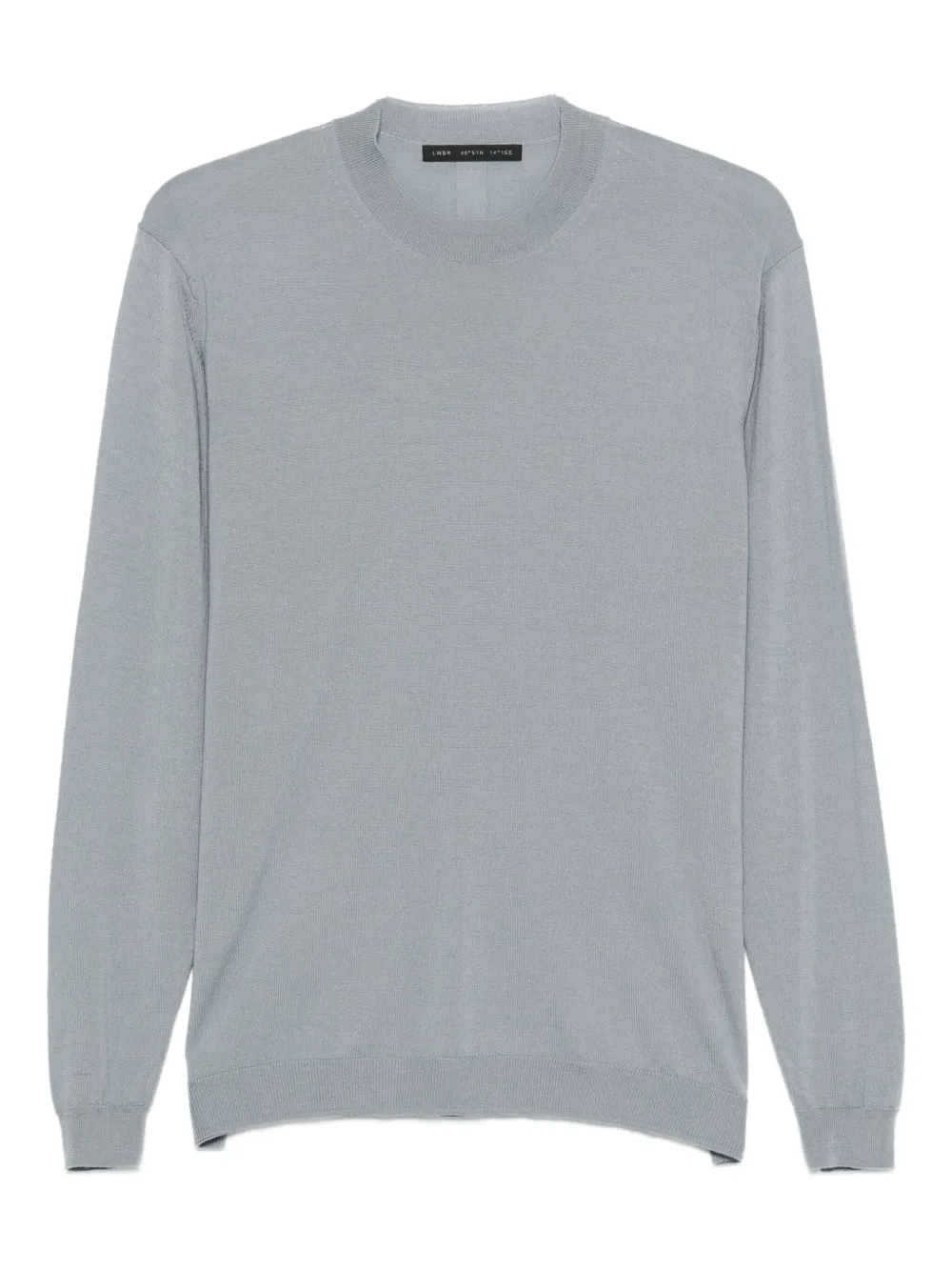 Low Brand suéter de tejido fino con cuello redondo | gris | Image 1