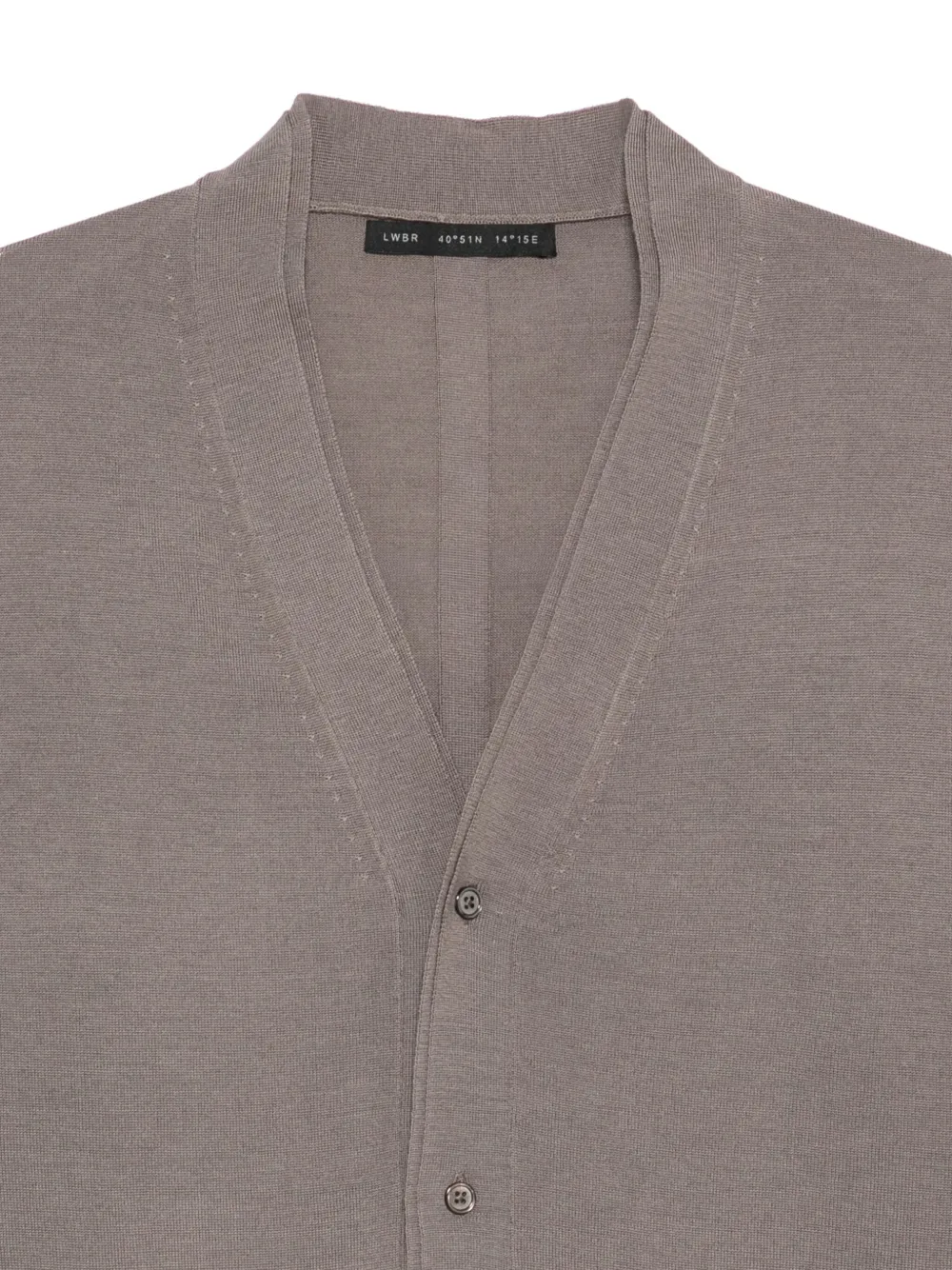 Low Brand Vest met V-hals Bruin