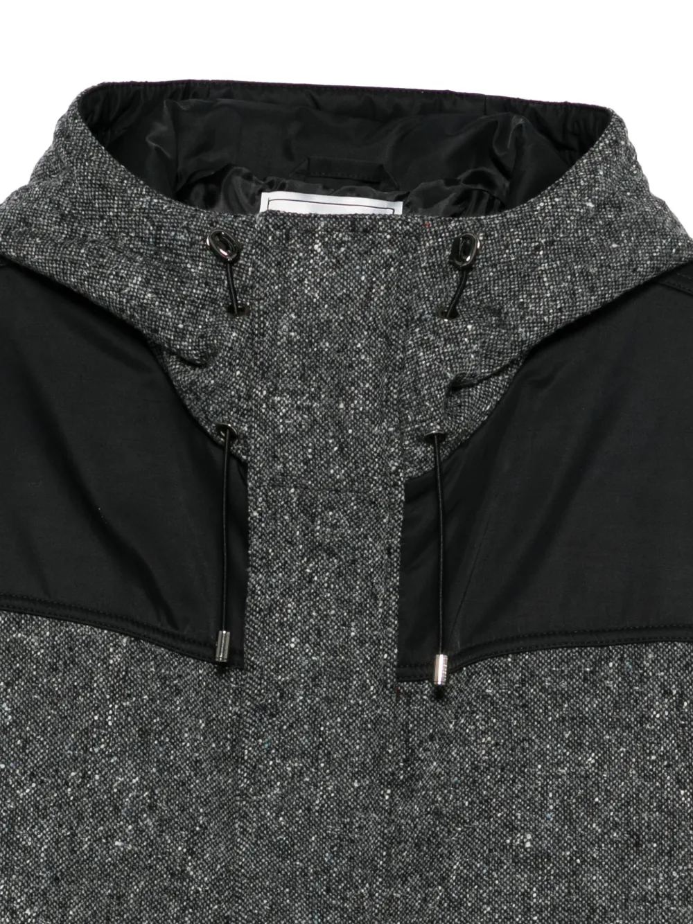 Iceberg Jack met capuchon en vlakken Grijs