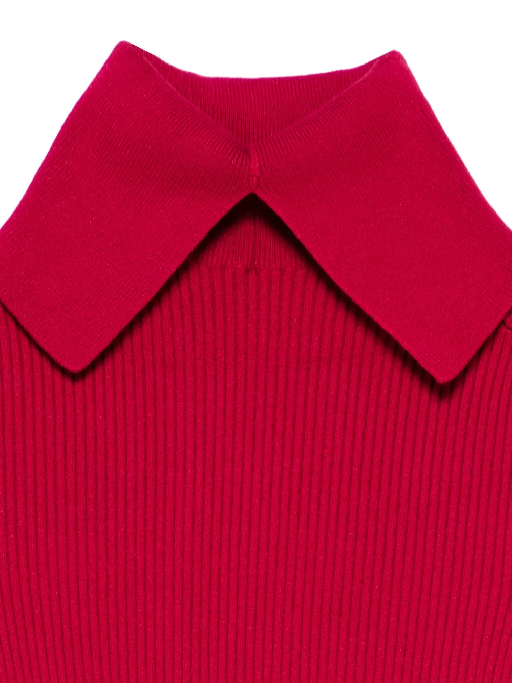 Iceberg Top met geribbelde kraag Rood