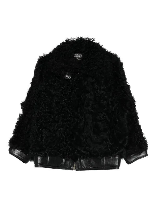 Golden Goose Osanne Shearling Jacket in Black