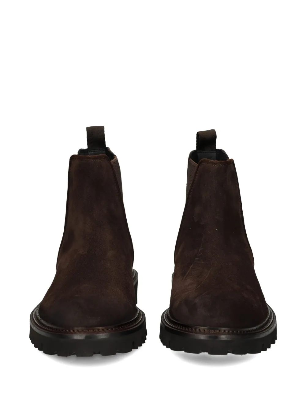 Hugo Boss Boss Julio Lugged Suede Chelsea Boot In Brown