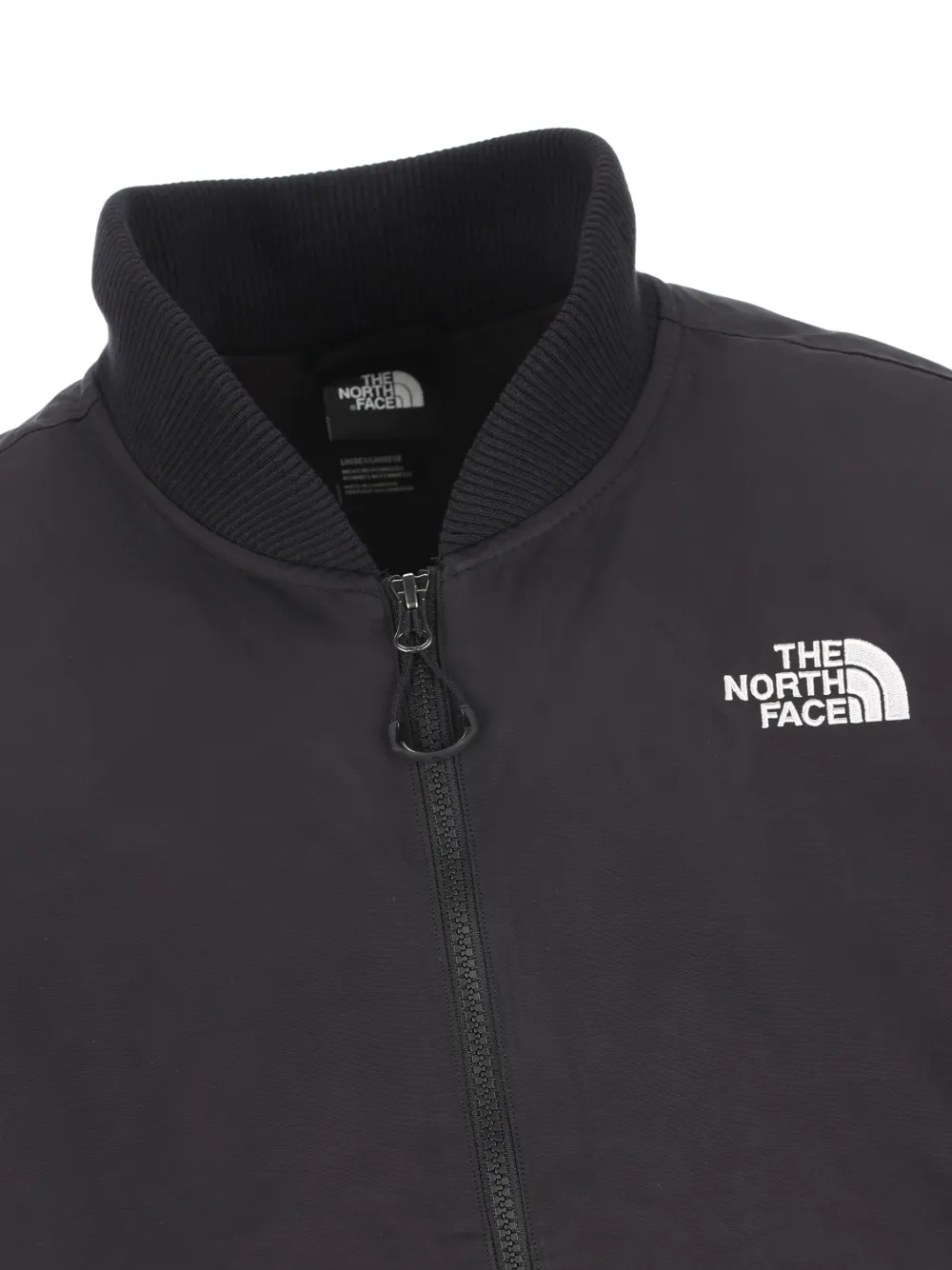 The North Face Geribbeld bomberjack met rits Zwart