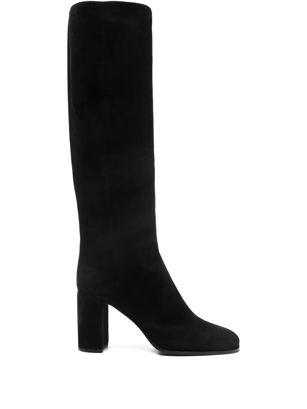 Prada square-toe block-heel boots Zwart