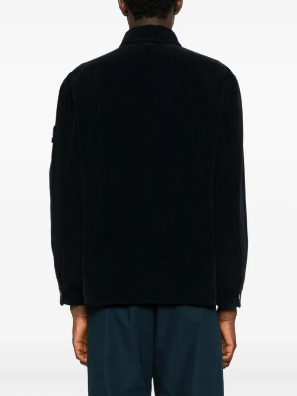 Stone Island コーデュロイ シャツジャケット | ブルー | FARFETCH JP