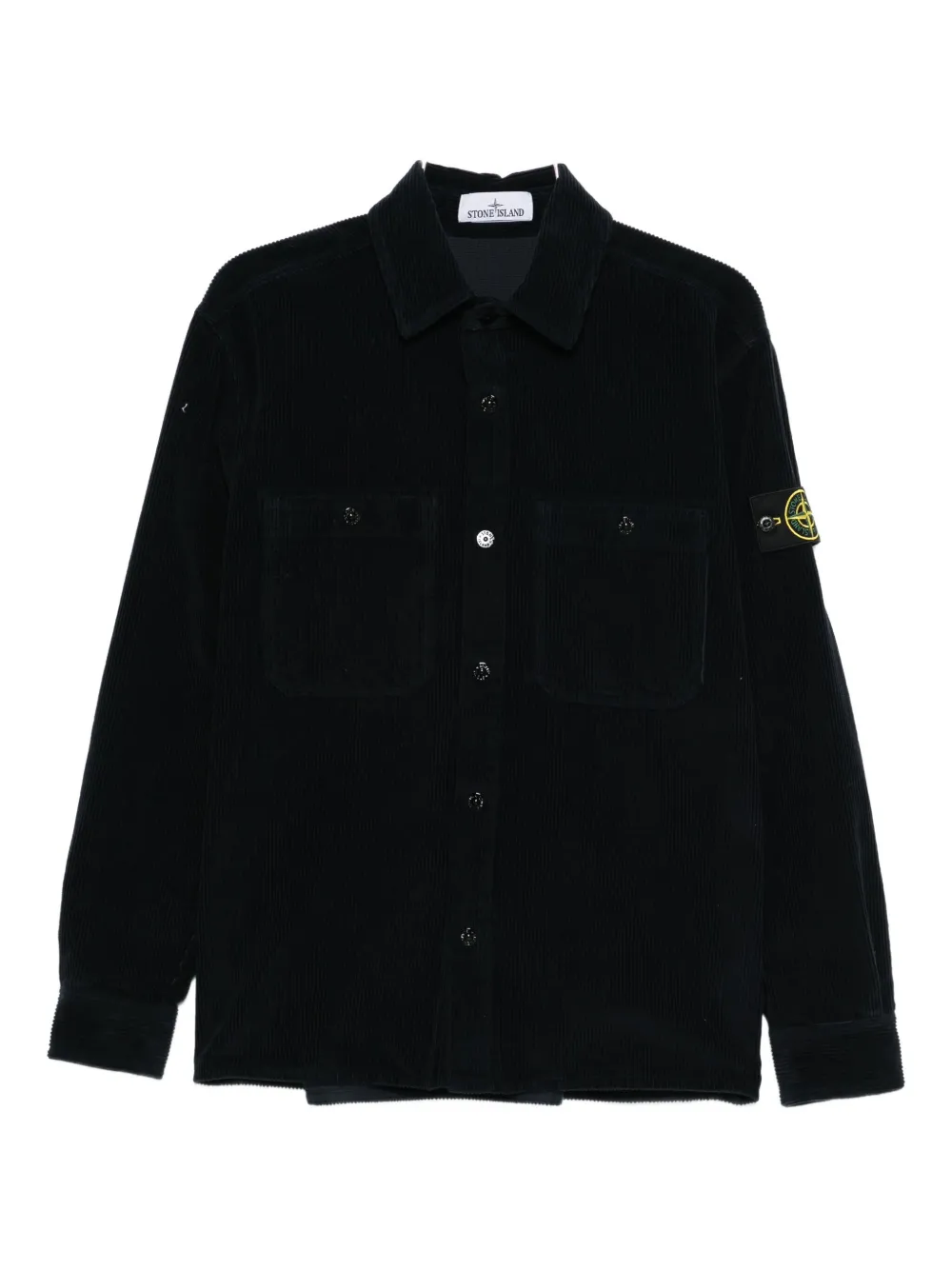 Stone Island corduroy shirt jacket - Nero