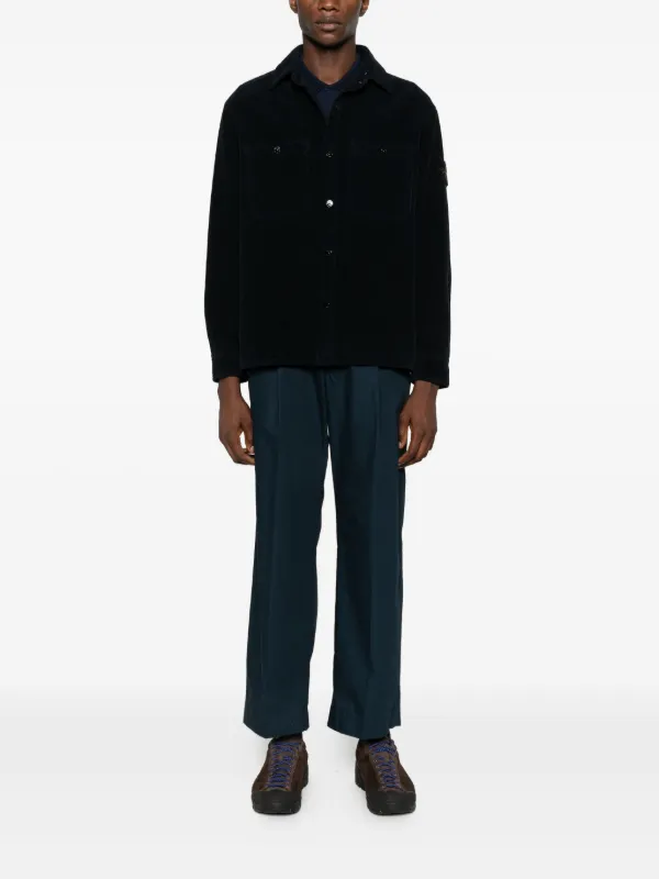 Stone Island コーデュロイ シャツジャケット | ブルー | FARFETCH JP