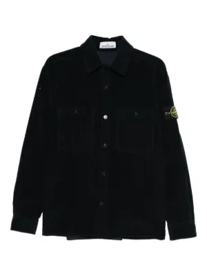 a*y様 【レア 】ストーンアイランド コットンジップアップシャツジャケット Stone Island ジップアップ シャツジャケット | ブラック | FARFETCH JP