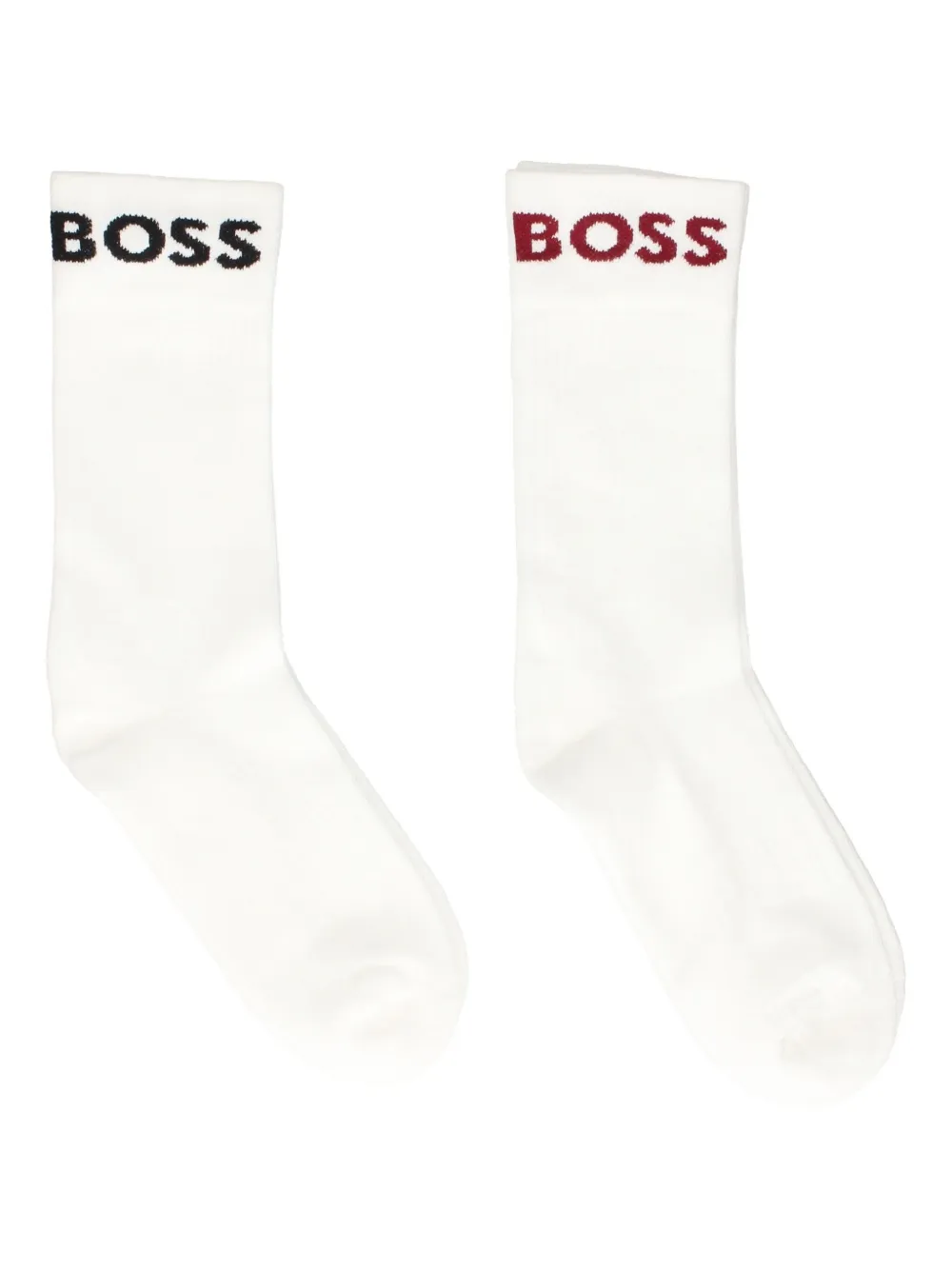 BOSS logo-intarsia socks (pack of two) | White | Image 1